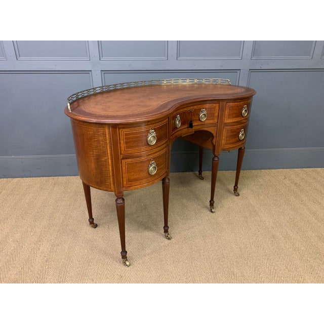 1900 - 1909 Edwardian Inlaid Mah, 1900s For Sale - Image 5 of 14