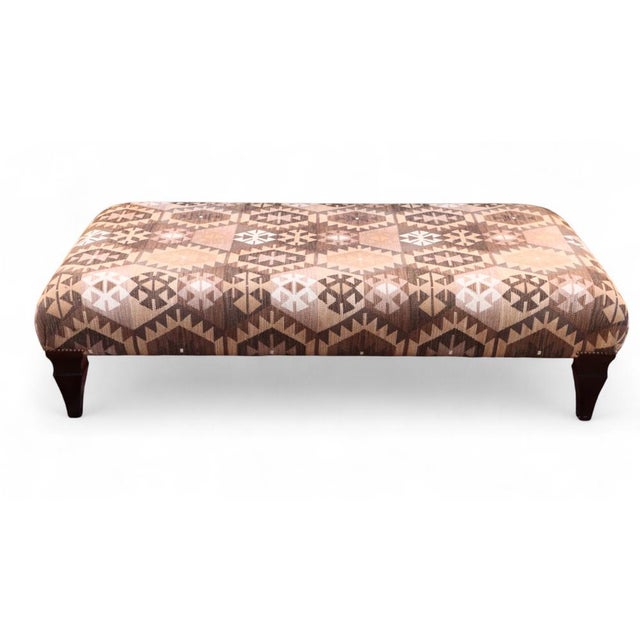 Large Brown Kilim Ottoman from John Sankey, 2010s For Sale - Image 11 of 11