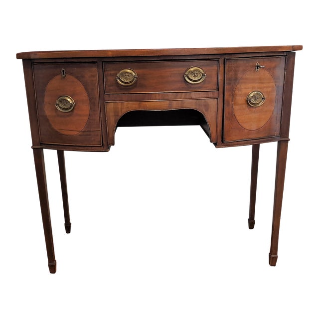 English Inlaid Mahogany Hepplewhite Sideboard, Circa 1880 For Sale