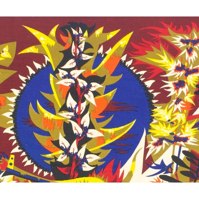 Mid Century French Designer Tapestry Signed Colette Bardin 3’7" X 6’0” For Sale - Image 4 of 6