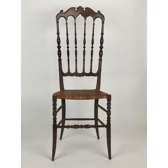 Set of Mid-Century Chiavari Chairs with Cane Seats, 1955 For Sale - Image 11 of 18