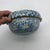 19th C. Antique Blue Spongeware Stoneware Bowl W/ Wire Bale Wooden Handle For Sale - Image 12 of 12