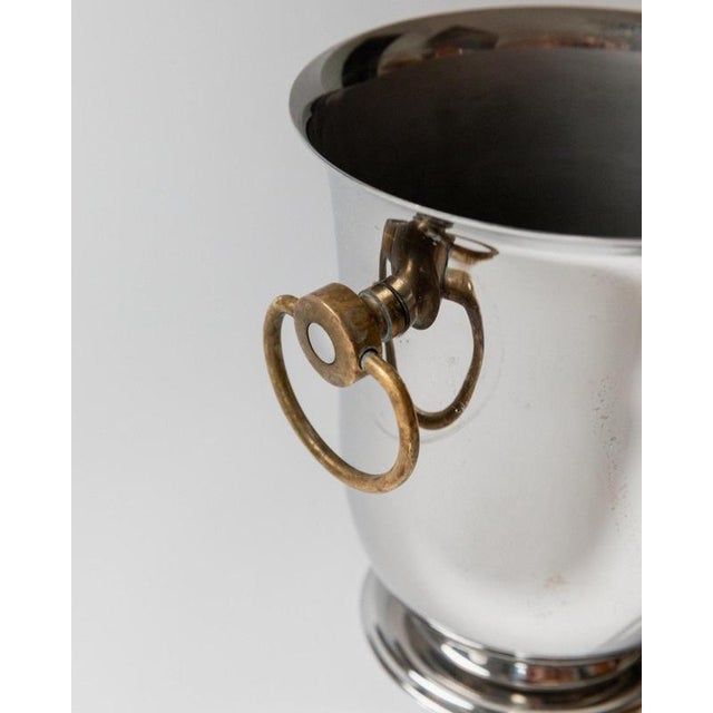 Vintage Silver-Plated Wine Cooler from Jean Couzon, 1980s For Sale - Image 3 of 11