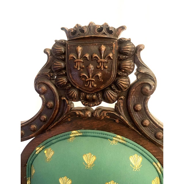 Early 20th Century French Style Throne Chair For Sale In Pittsburgh - Image 6 of 12