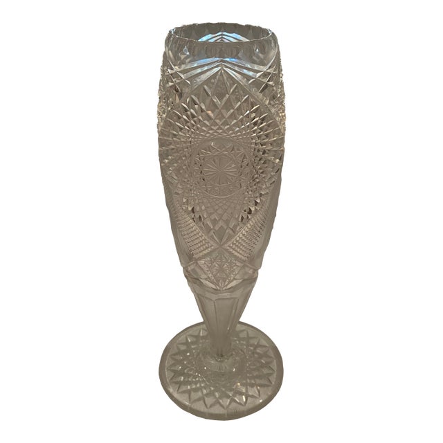 Mid 19th Century American Brilliance Period Vase For Sale