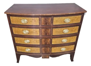 Stickley Williamsburg Collection Tiger Maple Bassett Hall Chest Cw 202