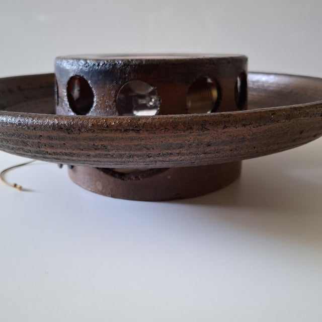 Ceramic Scandinavian Ceramic Wall Lamp, Sweden, 1960s For Sale - Image 7 of 18