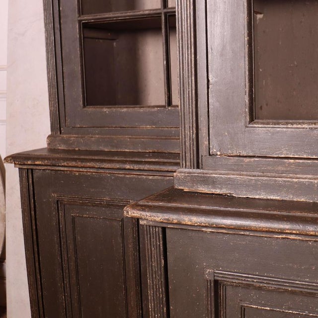 Brown English Glazed Dressers, Set of 2 For Sale - Image 8 of 11