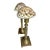 Celestial Meets the Sea Shell Topped Brass Candlesticks-Coastal Art Sculpture For Sale