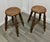 A Pair of Chunky Victorian Elm Farmhouse Kitchen Stools Lovely country pieces with a superb natural colour and a gorgeous...