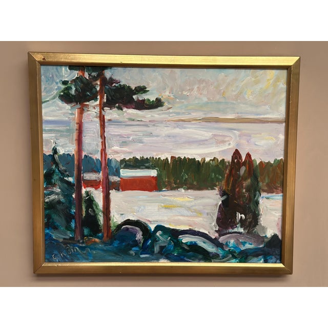 Carl Köhler, Landscape, 1960s, Oil on Panel, Framed For Sale - Image 14 of 16