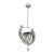 1950s Amazing Murano Glass Art Deco Pendant Chandelier by Ercole Barovier, 1940s For Sale