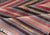 Vintage Turkish Kilim With Horizontal Stripes and Tribal Motifs in Bright Tones For Sale - Image 10 of 11