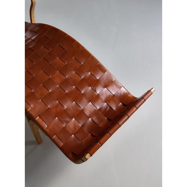 Red Pernilla Chaise Longue in Patinated Saddle Leather attributed to Bruno Mathsson, 1964 For Sale - Image 8 of 18