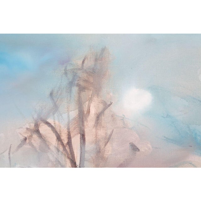 Textile Mid 20th Century Danish Artist Knud Pedersen Landscape For Sale - Image 7 of 7