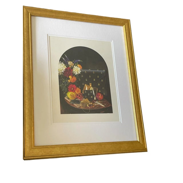Lithograph Gallery Wall Art Gucci MCM Black Purse Floral Print. Beautiful work by Ignasi Monreal. This print and framing...
