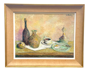 Robert Woodhouse, Still Life, 1964, Oil on Canvas, Framed