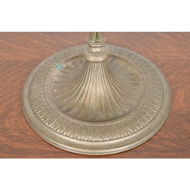 Tiffany Studios New York Art Deco Silver Floor Standing Ashtray For Sale - Image 10 of 12