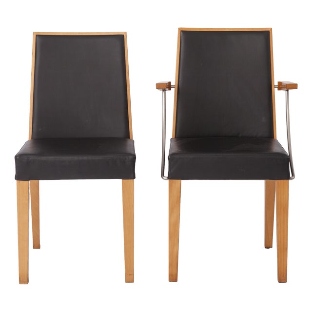 Vintage Scandinavian Oak Chairs, 1990s, Set of 2 For Sale
