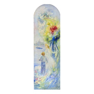 Vito Alghisi, Dreaming in Venice, Oil Painting, 1989 For Sale