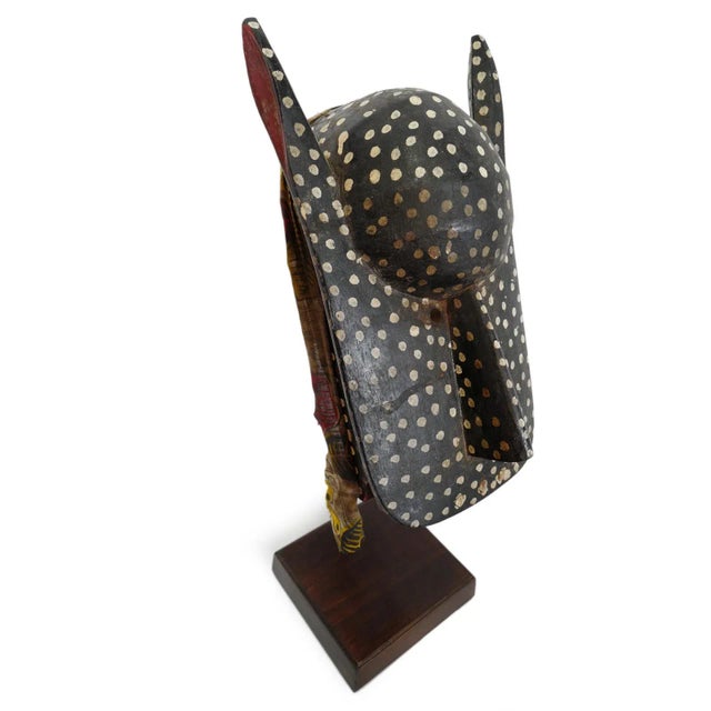 Mid 20th Century Vintage African Bozo Animal Mask on Stand For Sale - Image 5 of 8