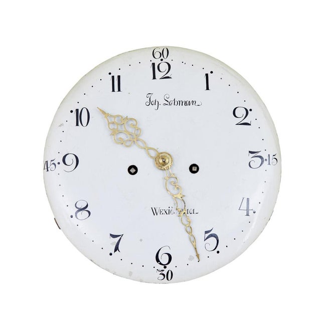 Mid 19th Century Swedish Pine Long Case Mora Clock For Sale - Image 4 of 15