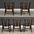 Mid-Century Modern Mid 20th Century Modern Mahogany Color Dining Chairs - Set of 5 For Sale - Image 3 of 10