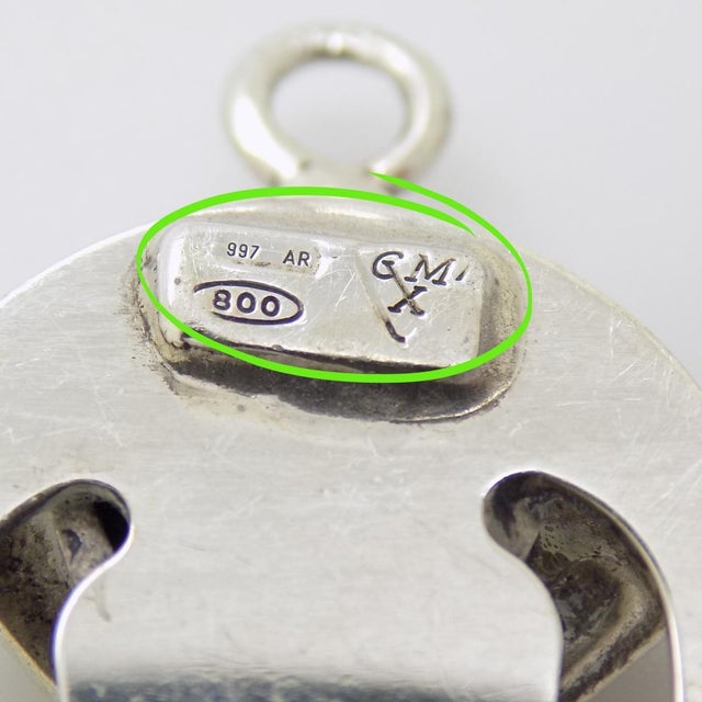 Vintage Italian Handmade Genuine Silver Graduation Hat Bookmark Made in Tuscany For Sale - Image 4 of 8