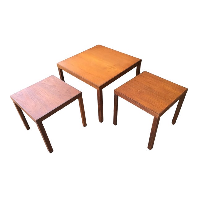 1960s Midcentury Modern Tables by Hans Olsen Including a Coffee Table and Two End Tables - Set of 3 For Sale