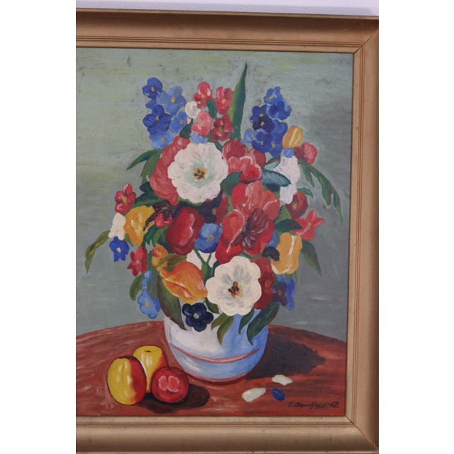 E. Berntfors, Bloom, 1942, Oil on Panel, Framed For Sale - Image 10 of 17