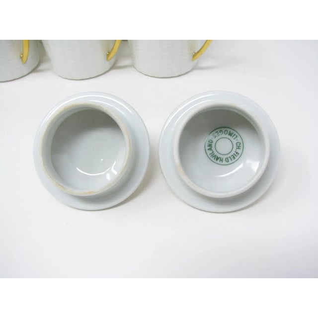Ceramic Vintage Robert Haviland & C. Parlon Limoges Porcelain Demitasse Tea or Coffee Set With Gold Decoration - 24 Pieces For Sale - Image 7 of 13