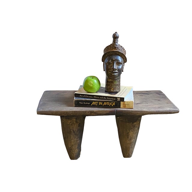 Superb Solid hand carved of one piece of woodlowstool by the Senufo Cote D'ivoire w/ solid legs. Senufo stools are never...