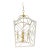 Large Chippendale or Chinoiserie Faux Bamboo Frettework Lantern For Sale
