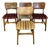 Vintage Teak Chairs, Denmark, 1960s, Set of 4 For Sale