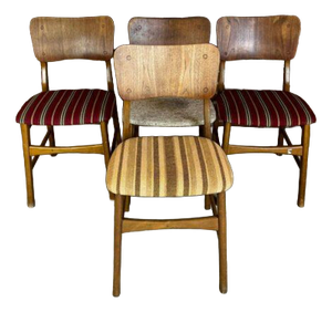 Vintage Teak Chairs, Denmark, 1960s, Set of 4