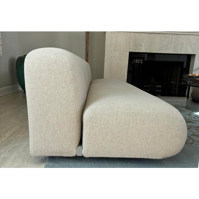 Beige 1970's Three-Seat Suzanne Sofa For Sale - Image 8 of 11