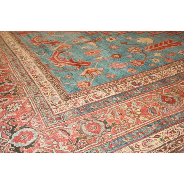 Transitional Antique Bakhshayesh Area Rug- 11' 1" X 20' 6" For Sale - Image 3 of 4