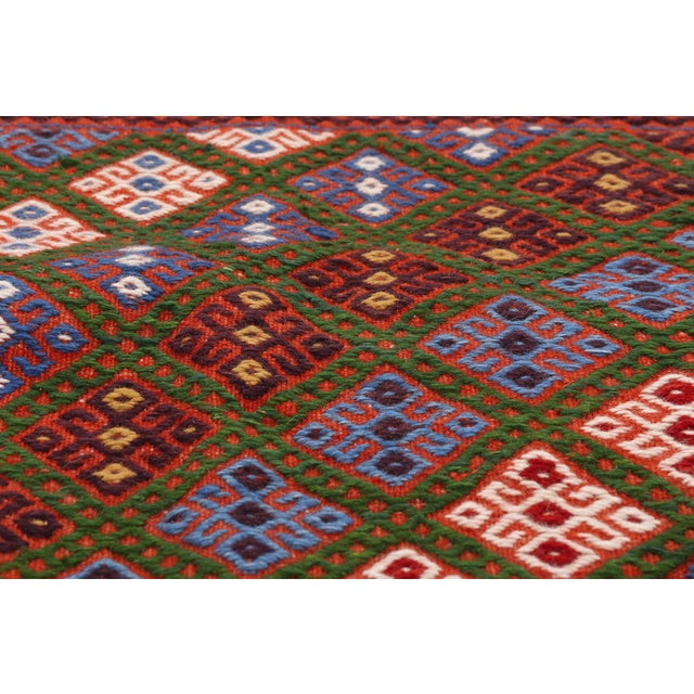 Mid 20th Century Vintage Anatolian Yüncü Chuval, 02'09 X 02'05 For Sale - Image 5 of 13