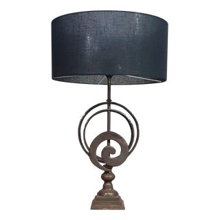 Vintage Brutalist Table Lamp For Sale