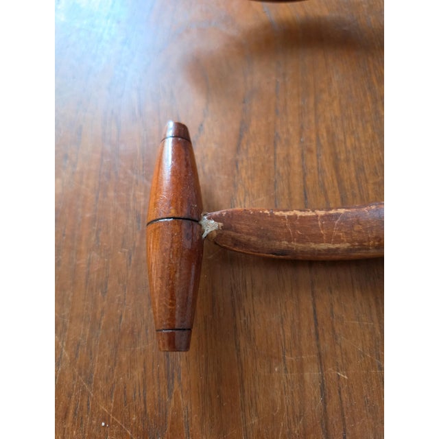 Wood Vintage Bentwood Wall Coat Rack Thonet Style Hat Rack Entryway Shelf Hall Tree Coat Hooks Vienna Secession Mudroom Storage For Sale - Image 7 of 15