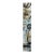 Christiane Corcelle "Whispers of the Forest 5" Mixed Media on Canvas, Tall Narrow Abstract Painting in Sage, Aqua and Black, 2024 For Sale
