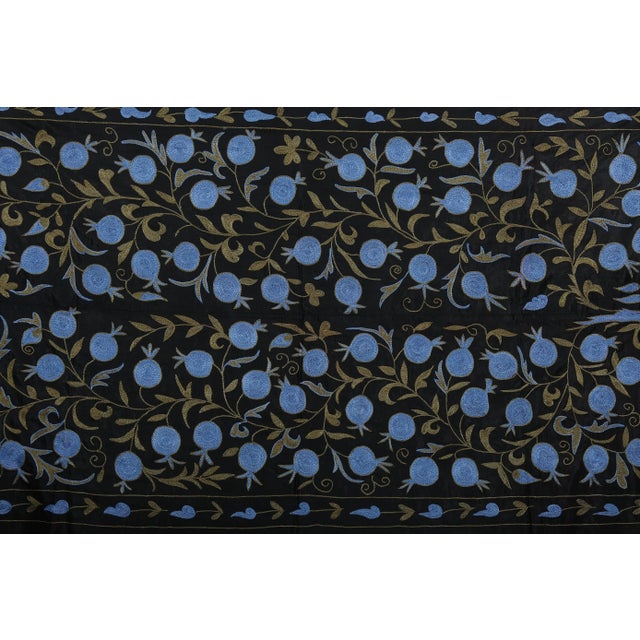 1960s Silk Suzani From Uzbekistan - Wall Hanging Decor For Sale - Image 5 of 9