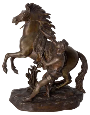 Bronze Cheval De Marly in the style of Guillaume Coustou, 1930s