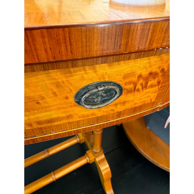 French French Satinwood Writing Table / Desk For Sale - Image 3 of 8