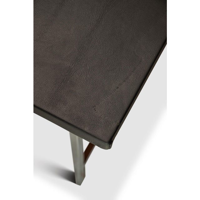 Mid-Century Modern Executive Desk in Walnut & Chrome W/ Leather Top by Florence Knoll for Knoll Associates, Usa, C. 1960s For Sale - Image 18 of 18