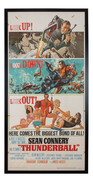 Original US James Bond Thunderball Poster, 1965