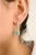 VR Jewels 1.85ct Emerald and Diamond C-Hoop Drop Earrings in 14k Yellow Gold- 2 Pieces For Sale - Image 4 of 10