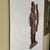 Wood Epic 19th Century Indian Chief Trade Sign, Carved Wood in Painted Salmon Color For Sale - Image 7 of 14