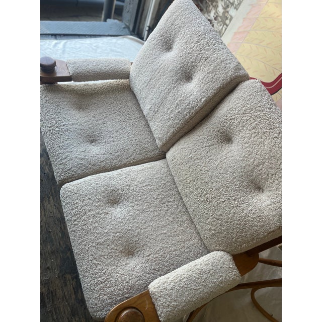 1960s 1960s MCM Boucle Love Seat For Sale - Image 5 of 9