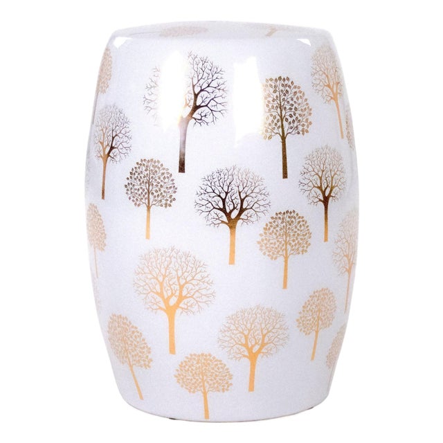 Pauline Gold Tree Garden Stool For Sale